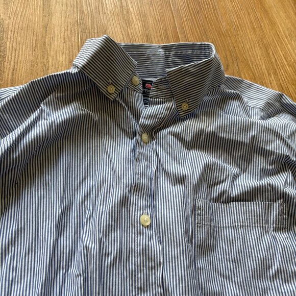 Vineyard Vines Long Sleeve Front Button Shirt Stripe Blue Women’s Size M - Picture 5 of 7